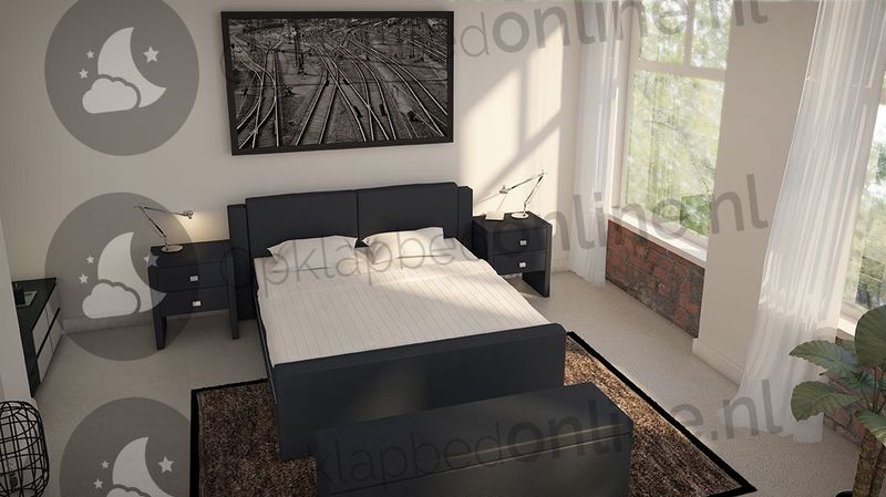 Opberg boxspring 180 x 220 cm- stofkleur 1517