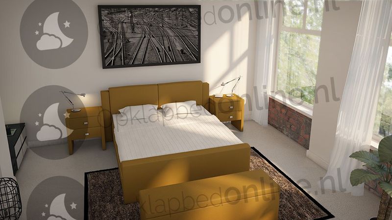 Standaard boxspring 140 x 220 cm- stofkleur 7074