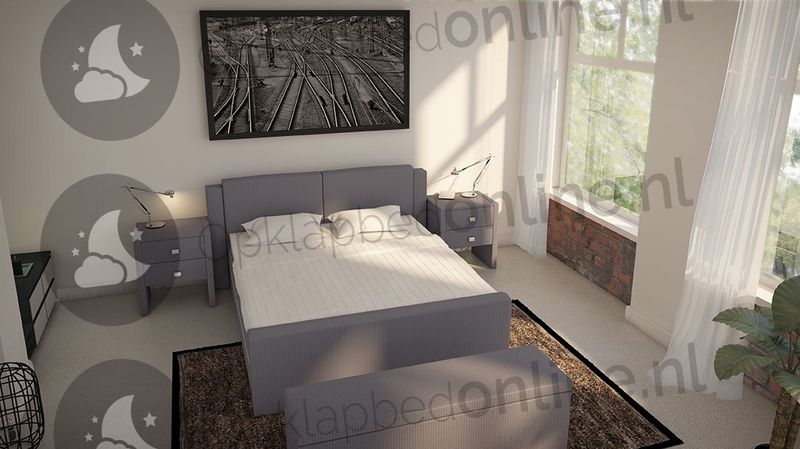 Standaard boxspring 140 x 220 cm- stofkleur 7011
