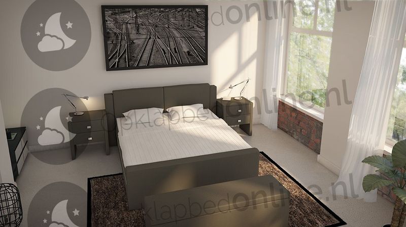 Elektrische boxspring 140 x 220 cm- stofkleur 7010