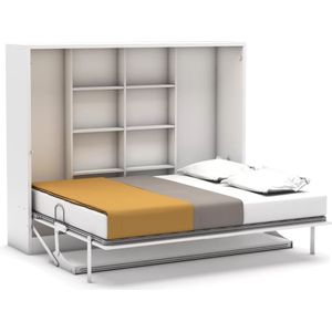 Tweepersoons bedkast met bureau Couple 1123 m Koudschuim matras HR60 - tot 120 KG