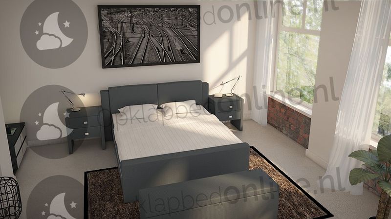 Elektrische boxspring 180 x 200 cm- stofkleur 7078