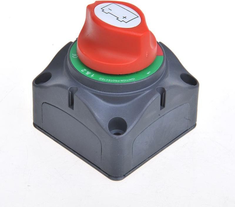 ProPlus Hoofdstroomschakelaar - 1-2-BOTH-OFF - 12-48 Volt - 275/1250 Ampère - Opbouw