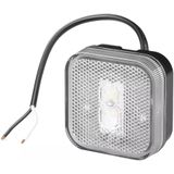 ProPlus - LED Markeringslamp - Vierkant - Waterdicht - Wit - 12/24V