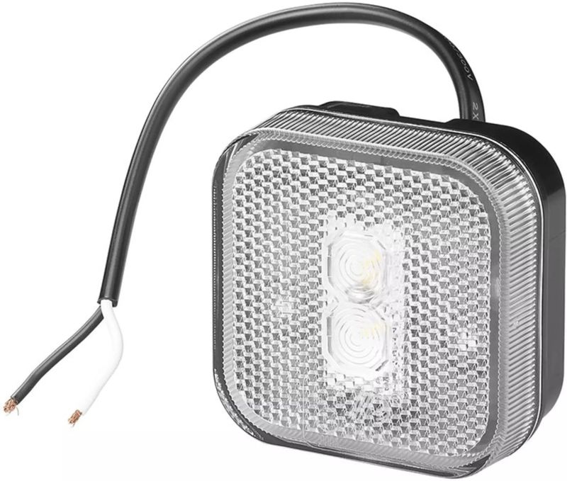 ProPlus - LED Markeringslamp - Vierkant - Waterdicht - Wit - 12/24V