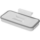ProPlus Vuilniszakhouder met deksel - Deurbevestiging - Compact - Wit/Grijs