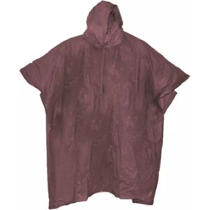 Benson Duurzame Regenponcho Bruin met Capuchon - Lichtgewicht en Herbruikbaar