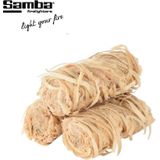Samba Aanmaakhoutwol, Aanmaakkrullen, Wokkels - 6 Kilo Voordeelverpakking - Omdoos
