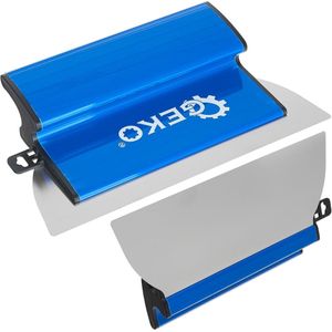 GEKO Afwerkspatel 25 cm met ergonomische handgreep en vervangbaar 0,3 mm blad voor nauwkeurig afwerken