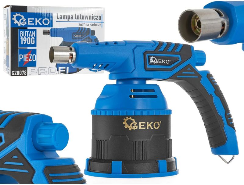 GEKO - Blow Torch Burner - Soldeergereedschap - 360 Graden - Piezo-Ontsteking