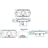 Pro Plus Achterlicht Aanhangwagen - Caravan - 6 Functies - 296 x 142 mm - 32 LED - Rechts