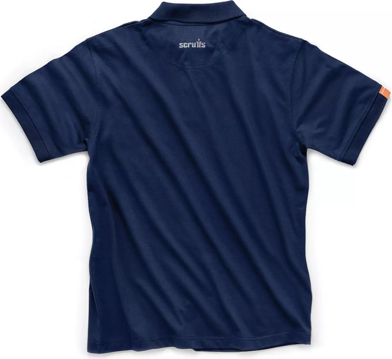 Scruffs - Werkpoloshirt - Marineblauw - Katoen en Polyester - Duurzaam en Ademend