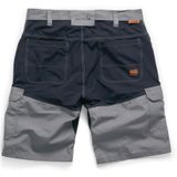 Scruffs Werkshort - Flexibel Slimfit - Donkergrijs - EU 52W - Ripstop Katoen