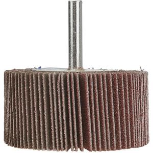 GEKO Abrasieve lamellenschijf - P120 korrel - 60x30 mm - 12700 tpm - Voor boren en slijpmachines
