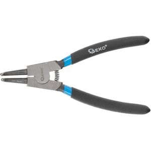 GEKO Gebogen borgveertang - slanke tips - 160 mm - rubberen grip