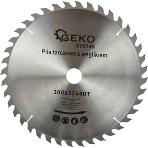 GEKO Cirkelzaagblad - Tungsten Carbide - 300 mm - 40 Tanden - Voor Hout en Kunststof