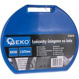 GEKO Sneeuwkettingen - KN130 - Vierkante Stalen Schakels - 12 mm Hoogte - Set voor 2 Wielen