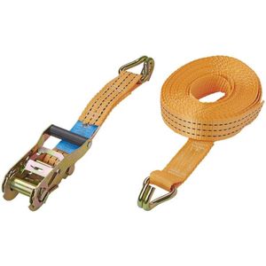Pro Plus Spanband met Ratel - Inclusief 2 Haken - Oranje - 38 mm x 8 meter