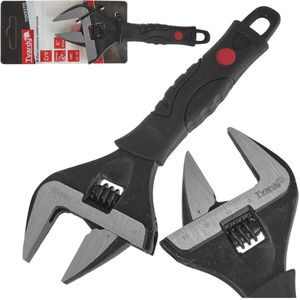 Tvardy Verstelbare moersleutel - extra brede bek - CrV staal - ergonomisch - 0-34 mm