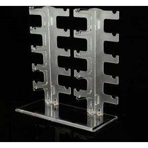 Benson Brillenstandaard - Plexiglas - Ruimte voor 10 Brillen - Transparant