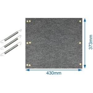 ProPlus Mat voor camper opstapje - weerbestendig - antislip - 430 x 370 mm - grijs