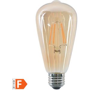 Benson Retro LED lamp - filamentstijl - warm wit - 4W - E27 fitting - dimbaar