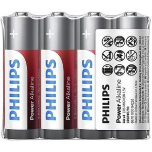 Philips Power Alkaline Batterijen - AA - 4 stuks