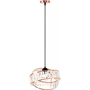 TooLight Hanglamp APP1105-1CP - E14 - 30 x 18 cm - Rosé Goud