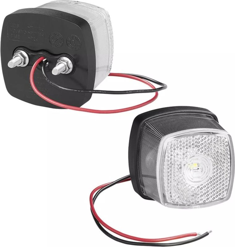 ProPlus Markeringslamp - LED - Waterdicht - Wit - 61 x 61 mm - 10-30V