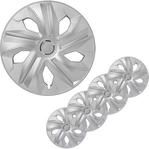 ProPlus Wieldoppen Set – Moon Ring – 16 inch – Carbon Zilver – 4 Stuks