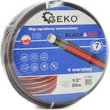 GEKO Tuinslang - Sterk - Zwart/Rood - 20 meter - 1/2"