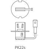 Pro Plus Autolamp - 12 Volt - 55 Watt - Pk22S - H3 - blister