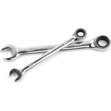 GEKO - 12-delige Ratelsleutelset - Chroom-vanadiumstaal - Fijnvertande Ratel