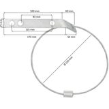 ProPlus Veiligheidskabel - Hulpkoppeling Ø 20 cm - met Strip