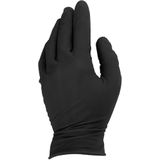 GEKO Nitrile handschoenen - stevige grip - zwart - maat L - 50 stuks