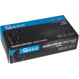 GEKO Nitrile handschoenen - stevige grip - zwart - maat L - 50 stuks