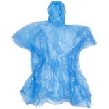 Benson Wegwerp Poncho - Transparant - 30 stuks - Geel & Blauw