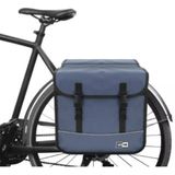 Lastpak Dubbele Fietstas 35 Liter Canvas Blauw - Waterafstotend en Ruim