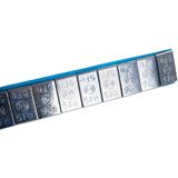 Plaklood - Gegalvaniseerd - 12x5 gram - 100 Strips - 1200 Stuks - Totaalgewicht 6 kg