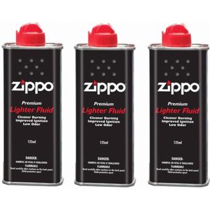 Zippo Originele Zippo Benzine Vloeistof - 125 ML - 3 stuks