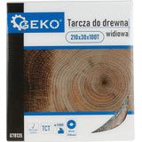 GEKO - Cirkelzaagblad - Hout - 210x30 - 100 Tanden