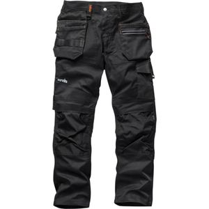 Scruffs Trade Flex Werkbroek - Kleur Zwart - Maat UK - 34R / EU - 50M