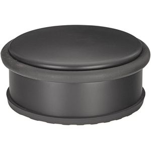 GEKO - Deurstopper - Zwart Mat - Vrijstaand - Roestvrij Staal - 103 mm Diameter