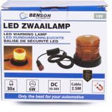 Benson LED Zwaailicht - Zwaailamp - Magneetbevestiging - Oranje - 6 Watt - 12 Volt
