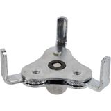 GEKO - Oliefiltersleutel - Verstelbaar - Driepootontwerp - 62-120 mm - Inclusief Adapters