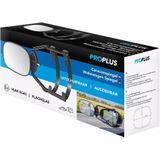 ProPlus - Opzetspiegel - Uitschuifbare Lengte 37,5-41 cm - E-gekeurd - Vlak Glas