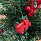 Ruhhy - Set van 30 Houten Kersthangers - Rustiek - Hout