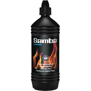 Samba Aanmaakvloeistof 1 liter - Veilig & Geurloos voor Barbecue en Haard