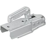 Kogelkoppeling - Staal - Verticaal - 2 Gaten - Vierkant - Ø70 mm - 1300 kg Geremd - Dekra-Gekeurd