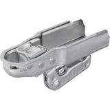 Kogelkoppeling - Staal - Verticaal - 2 Gaten - Vierkant - Ø70 mm - 1300 kg Geremd - Dekra-Gekeurd